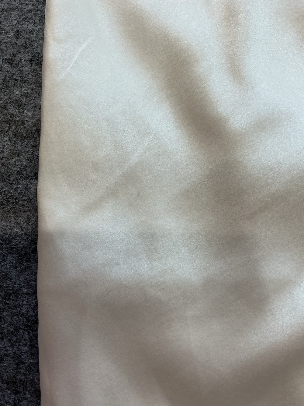 Amanda Uprichard Ivory Silk Midi Dress with Side Ruching and Slit Size S - Picture 4 of 7